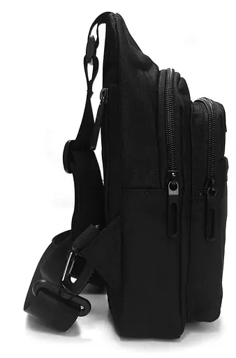 Чоловіча сумка чорна Lanpad sum0028694 - фото 4