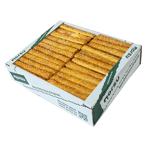 Печиво здобне листкове Norsu Класна паличка солона з кунжутом 0.7 кг - фото 1