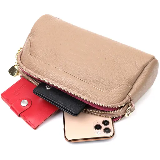 Женская сумка Vintage на два отделения из натуральной кожи 22х14х6.5 см sum0028998 - фото 8