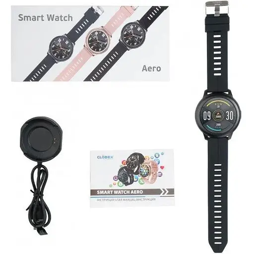 Смарт-годинник Globex Smart Watch Aero Black - фото 7