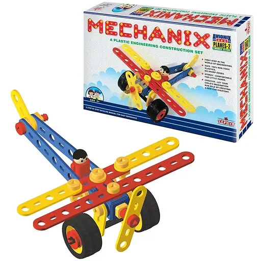 Конструктор Mechanix Літак №2 поліпропіленовий розвиваючий 81 елм./7 моделей - фото 1