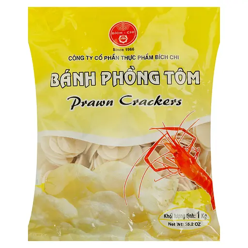 Крекери Bich-Chi зі смаком креветки білі 1 кг
