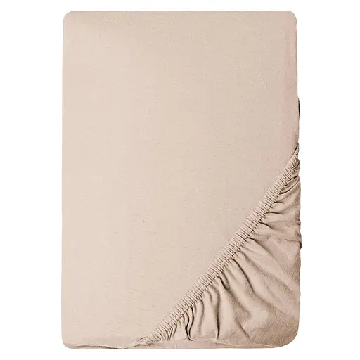 Простирадло Ideia трикотажне на гумці 160х200х35 см (8-10984_беж)