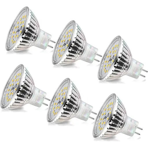 Wowatt 6 W GU5.3 Світлодіодна лампочка Нейтральний білий 4000K MR16 12V Галогенний еквівалент 40W Прожектор GU5.3 LED 480LM