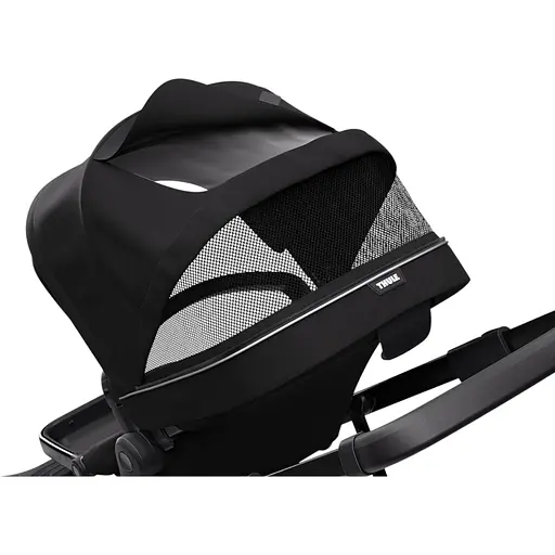 Детская коляска Thule Sleek Midnight Black on Black с люлькой (TH 11000026) - фото 8