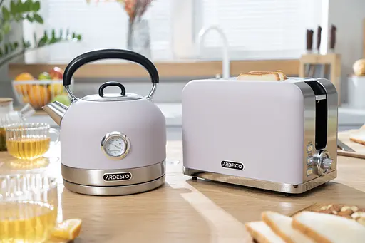 Ardesto Электрочайник EKL-F500L, 1.7л, металл, мат, Otter, лиловый - фото 6