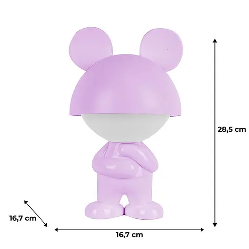 Світильник-нічник Kite LED з акумулятором Dreamy Mouse фіолетовий (K25-315-2-5) - фото 5