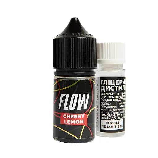 Набор компонентов для самозамеса солевой заправки FLOW 30 мл Cherry Lemon Вишня лимон, 0-50 мг (17230)