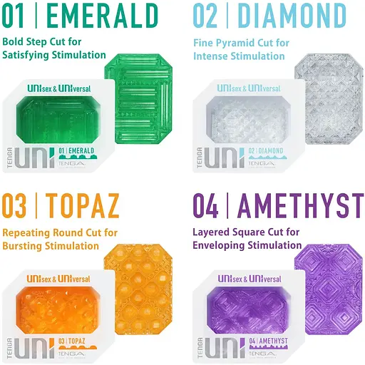 Мастурбатор Tenga UNI Amethyst - фото 5