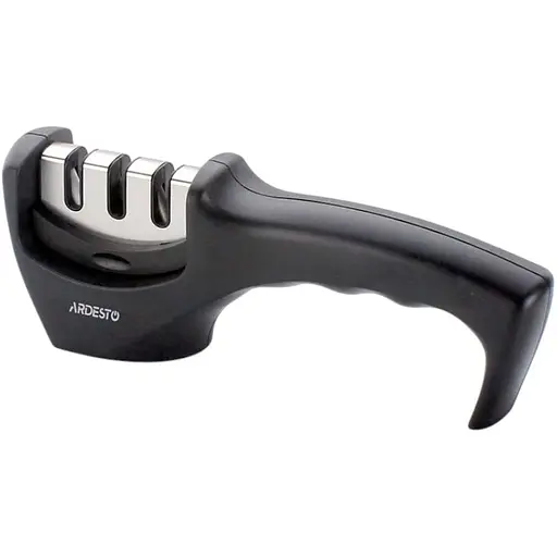 Точилка для ножів Ardesto Gemini 20.5x5.5x7.5 см чорна (AR1920BS)