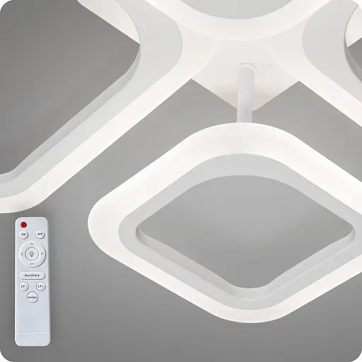 Люстра світлодіодна 517 Light з пультом 72Вт Білий (02111) - фото 4