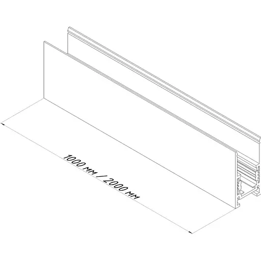 Рельс для трекового светильника Aqara Overlay Rail для H1/H1 Pro 1 м Black (107934) - фото 4