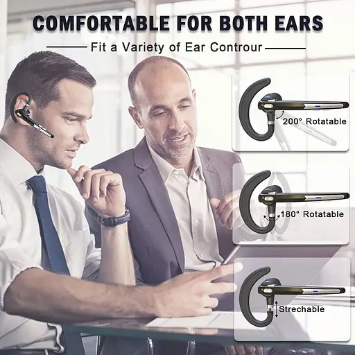 Бездротова Bluetooth-гарнітура HSP-B6 PRO з кнопками керування шумозаглушенням Бізнес-гарнітура - фото 7