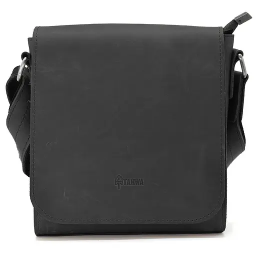 Чоловіча шкіряна сумка через плече TARWA 26х22х6 см sum0025883 - фото 5
