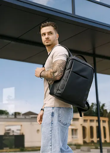 Мужской рюкзак Sambag ZARD Х черный 40 х 28 х 14 см (25428001m) - фото 5