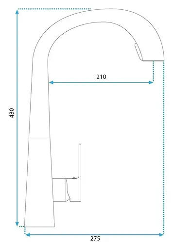Змішувач для кухні Rea Ross nikiel brushed REA-B5314 Никель - фото 6