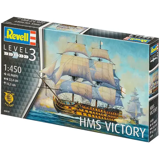 Збірна модель Revell Корабель HMS Victory масштаб 1:450, 45 деталей (RVL-05819) - фото 1