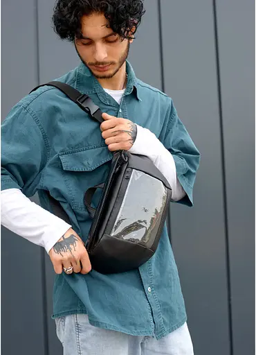 Сумка бананка поясная мужская Sambag 38х21 см sum0022766 - фото 1