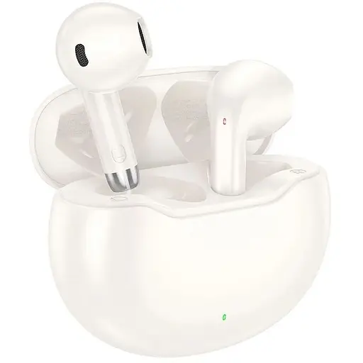 Навушники Hoco June true wireless BT headset EW61 | BT5.3, 40/320mAh, 7h | Milky white