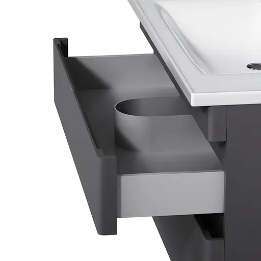 Тумба з умивальником AM.PM Hit підвісна 100 см графіт матовий M93A-FHX01002-WC01002GM38 Графіт - фото 10