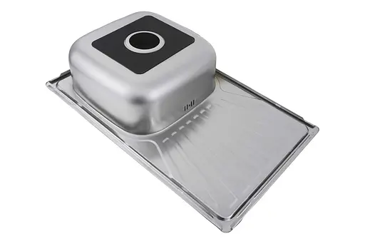 Кухонная мойка из нержавеющей стали прямоугольная Valeso сатин 7848 (0,8/180 мм), Satin - фото 1