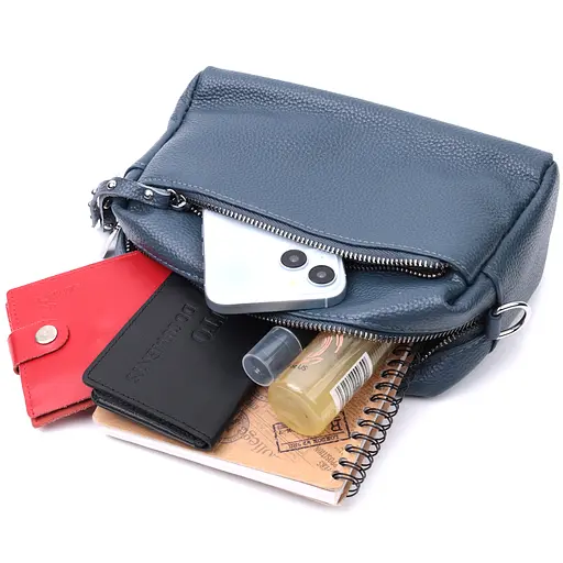 Кожаная женская сумка Vintage 22.5х13х9 см sum0026600 - фото 10