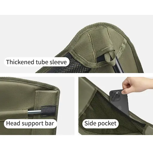 Стул складной ультралегкий Naturehike CNK2550JJ013 Yamami YL01 оливковый - фото 4