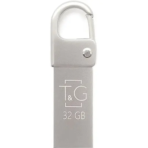 Флеш накопитель USB 32Gb T&G Metal TG027 серебристый USB 2.0 (TG027-32G) - фото 1