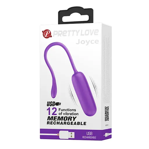 Віброяйце Pretty Love Joyce Vibrating Egg 18 см фіолетовий - фото 7