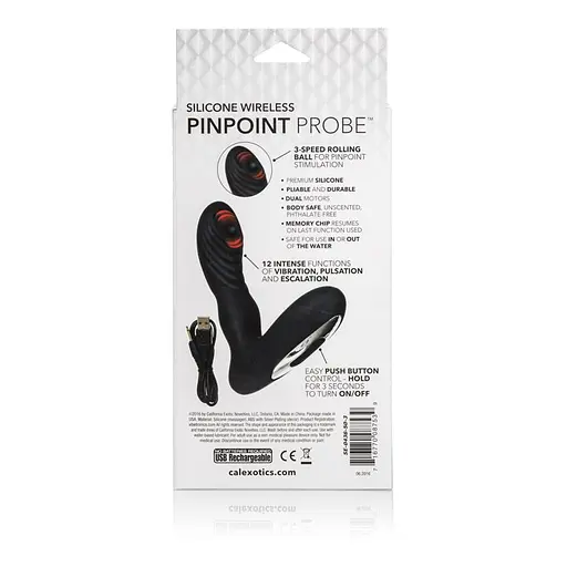 Стимулятор простати Wireless Pinpoint Probe, 12.7 см чорний - фото 8