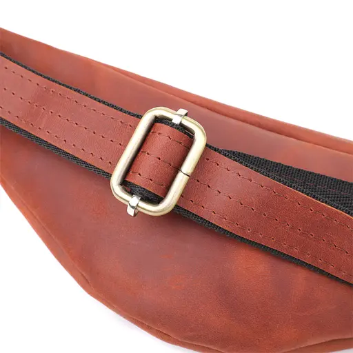 Чоловіча практична бананка із натуральної вінтажної шкіри SHVIGEL 29х11х4,5 см sum0027469 - фото 12