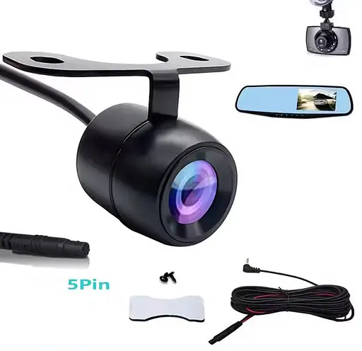 Автомобильная камера заднего вида с активной разметкой линиями крепления «бабочка» на автомобиль IP68 Черный - фото 4