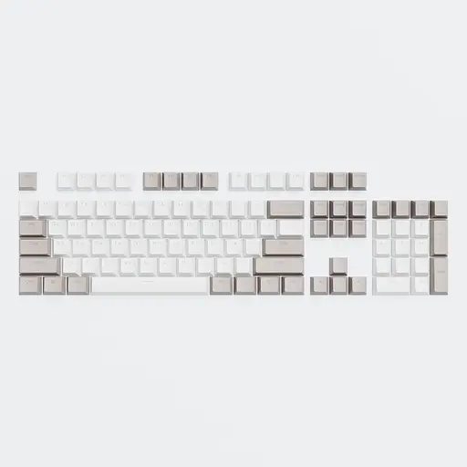 Набір кейкапів Dark Project Keycaps PBT Dark Project KS-48 (DP-KS-0048) сiро-бiлi - фото 2