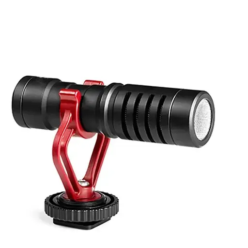 Направлен микрофон пушка для телефона, камеры фотоаппарата Savetek М100 кардиоидный с ветрозащитой.