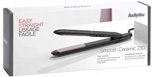 Выпрямитель BaByliss 41 Вт, температурных режимов 2, 200 - 230С, керамика, черный - фото 6