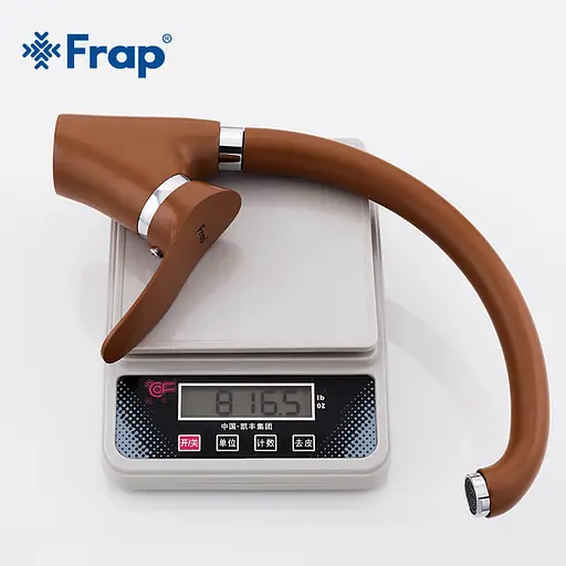 Смеситель для кухни U гайка Ø40 коричневый Frap 1/10 F4101-14 (F41) Коричневый - фото 3