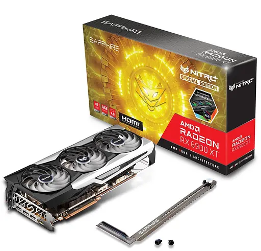 Відеокарта Sapphire AMD Radeon RX 6900 XT 16G Special Edition Nitro+ (11308-03-20G) (GDDR6, 256 bit, PCI-E v4.0 x16) Б/в - фото 6