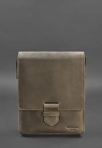 Чоловіча шкіряна сумка-месенджер Esquire темно-коричнева - фото 2