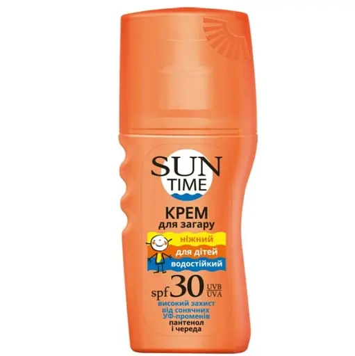 Крем для загара Биокон Sun Time SPF 30 Нежный для детей 150 мл - фото 1