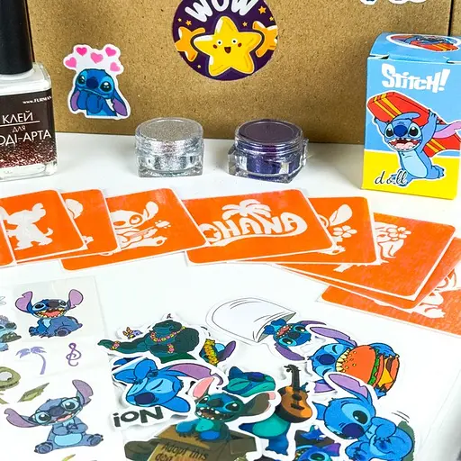 Набор для био-тату "Wow Box Стич" Fresh Tattoo wow-box-stich-1 для 1 ребенка - фото 4