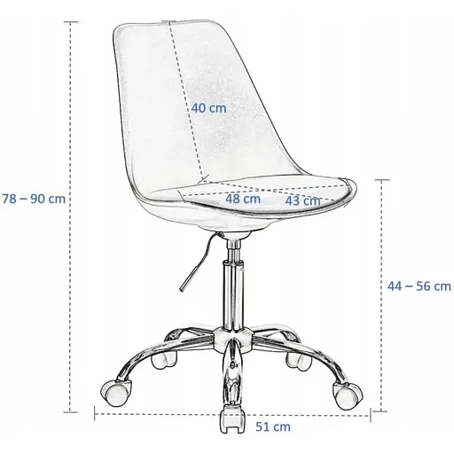 Офісне крісло Jumi Iger біло-чорний - фото 10