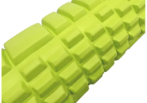 Массажный ролик EasyFit Grid Roller 33 см v.1.1 Салатовый (EF-2020-GN) - фото 2