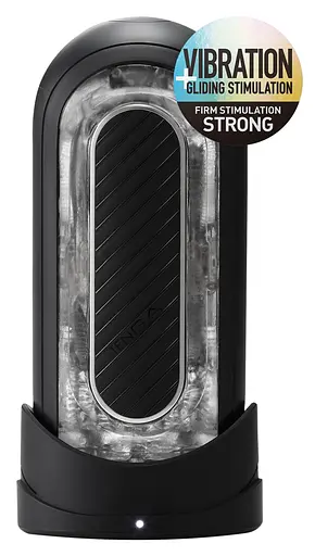 Мастурбатор Tenga Flip Zero Gravity Electronic Vibration 18 см черный - фото 2