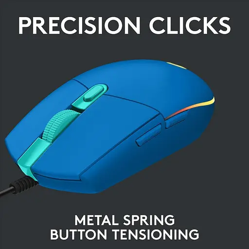 Мышь компьютерная Logitech G203 Gaming Lightsync RGB Blue (910-005792) - фото 5