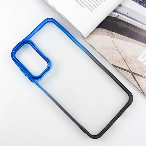 Чохол TPU+PC Fresh sip series для Samsung Galaxy A24 4G Чорний / Синій - фото 2