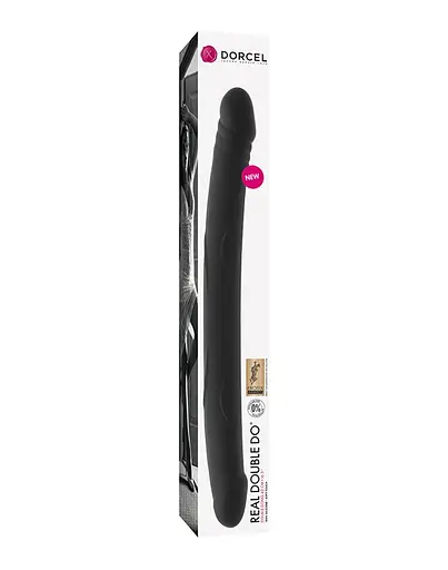 Двосторонній фалоімітатор Dorcel Real Double Do 42 см чорний - фото 2