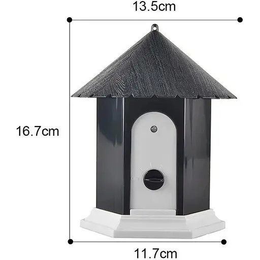 Антилай ультразвуковой Pet СSB10 скворечник для улицы с датчиком лая черный - фото 4