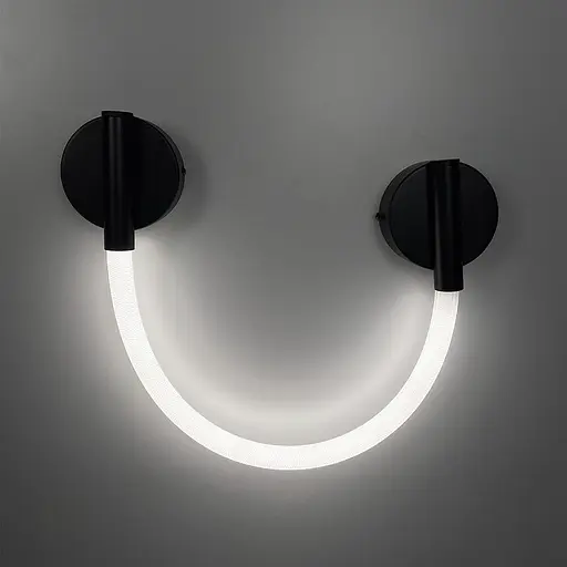 Сучасне бра із обплетеним неоном довжиною 75 см Арт. W 210/600 BK Line F - фото 5