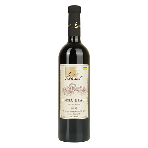 Вино Колоніст Одеське Чорне ГЗ 13% 0.75 л (455907) - фото 1