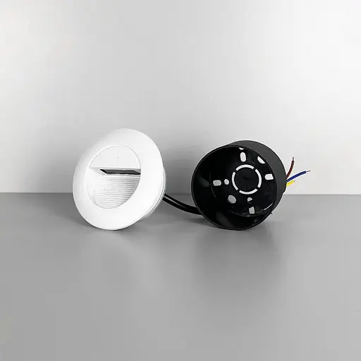 Світильник для сходів у білому корпусі Ø 8 см | Line F | Арт. 10010 WT - фото 5